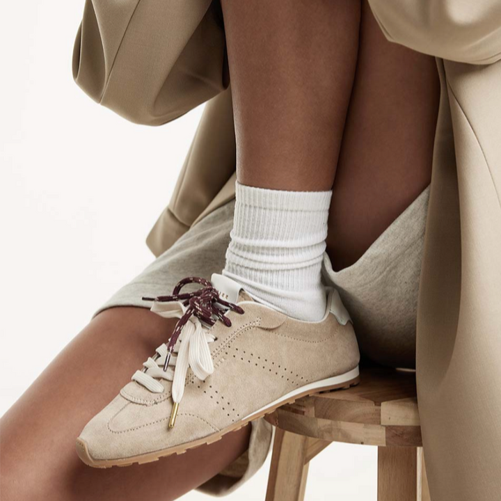 Nubikk Sneaker in Beige Wildleder