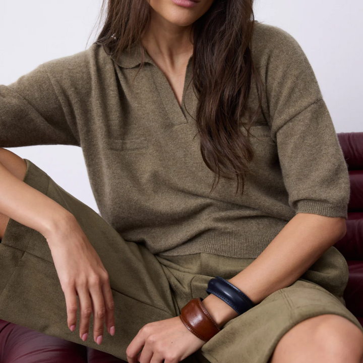 Notshy Kaschmirpullover mit kurzen Ärmeln