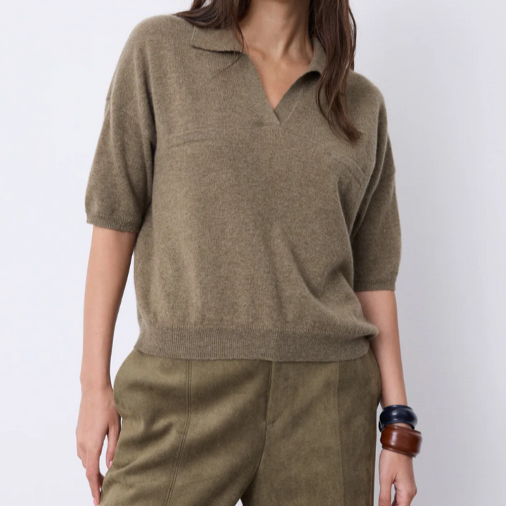 Notshy Kaschmirpullover mit kurzen Ärmeln