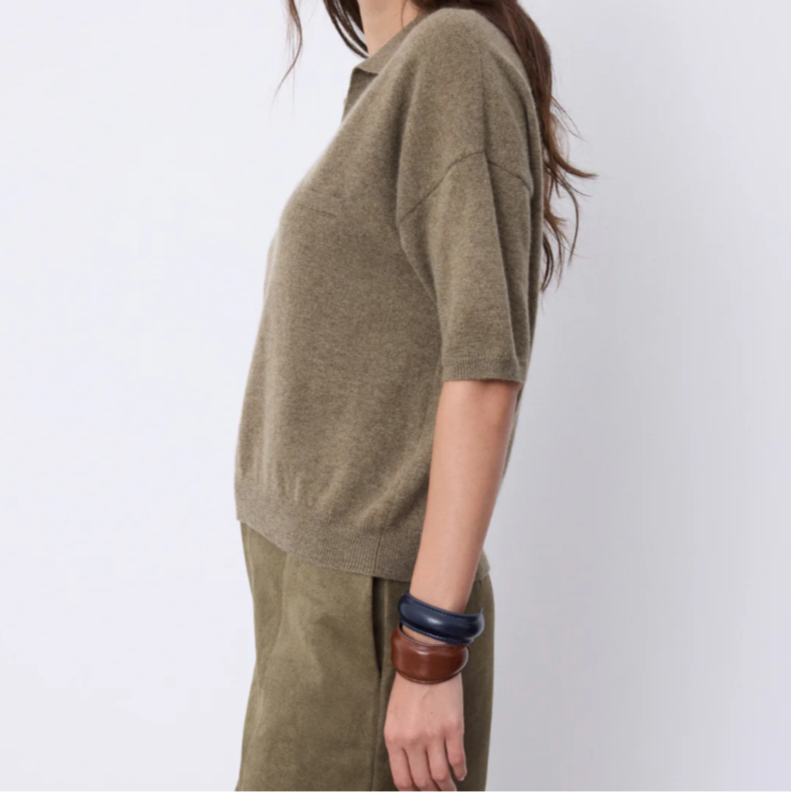 Notshy Kaschmirpullover mit kurzen Ärmeln