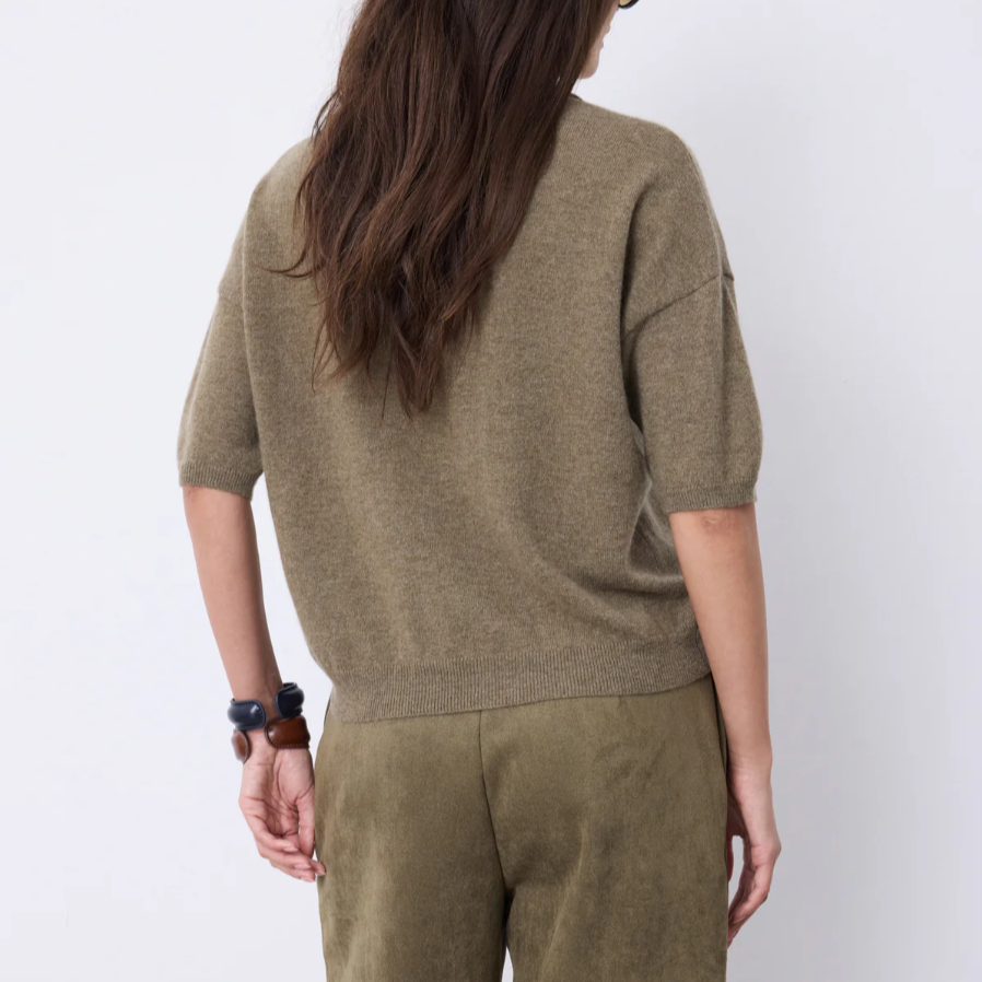 Notshy Kaschmirpullover mit kurzen Ärmeln
