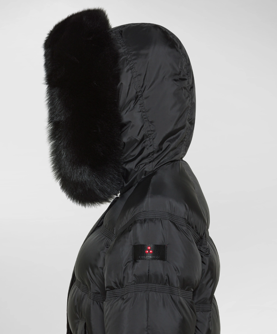 Peuterey Puffer Jacket mit Pelzbesatz