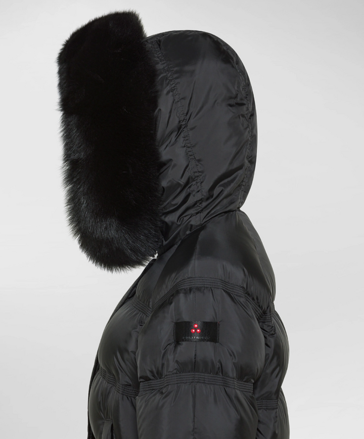 Peuterey Puffer Jacket mit Pelzbesatz