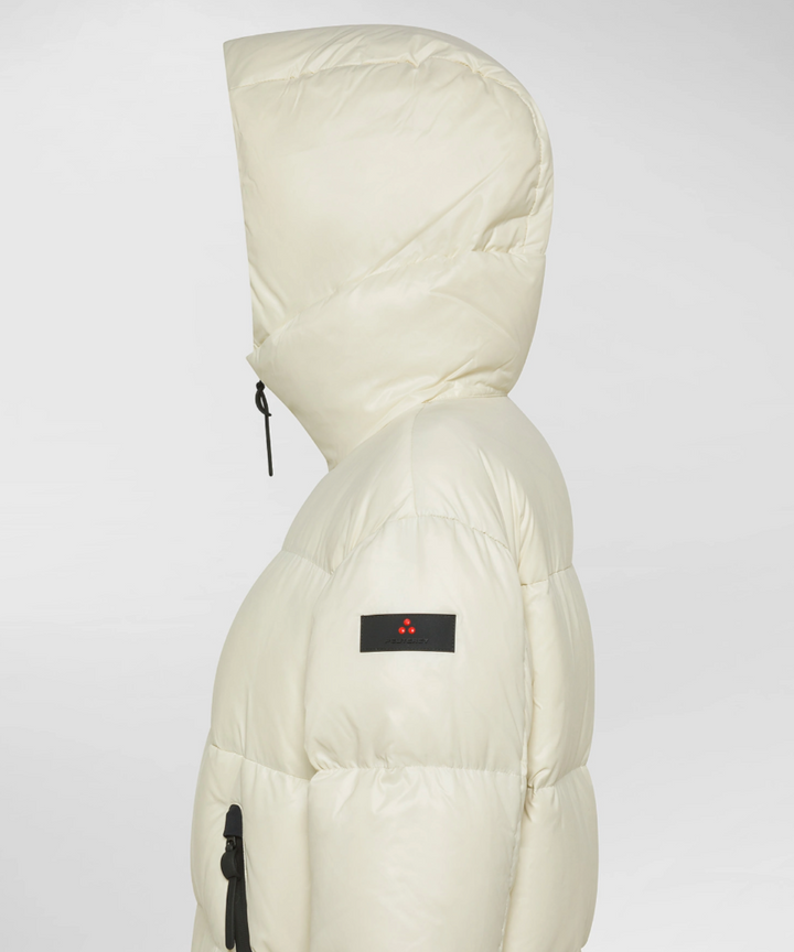 Peuterey Lange Daunenjacke aus glänzendem Nylon