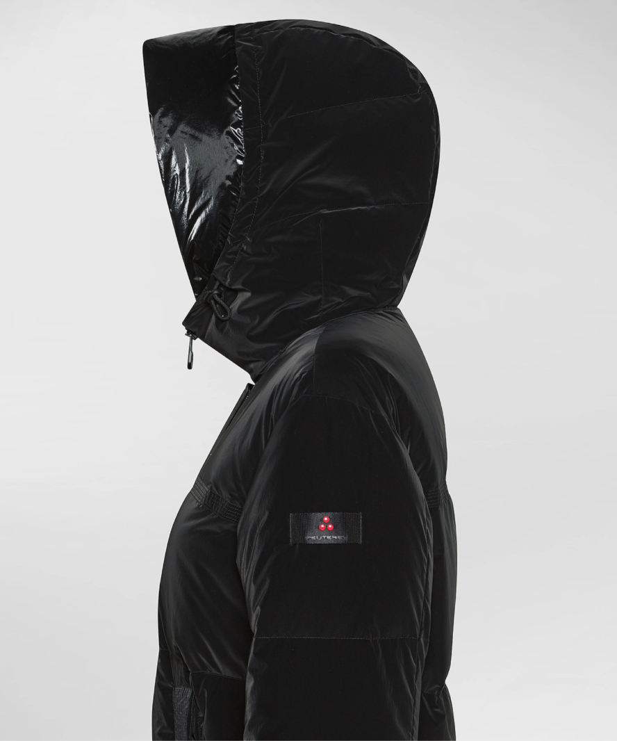 Peuterey Daunenjacke aus Nylon mit Matt-Glaz-Kontrast