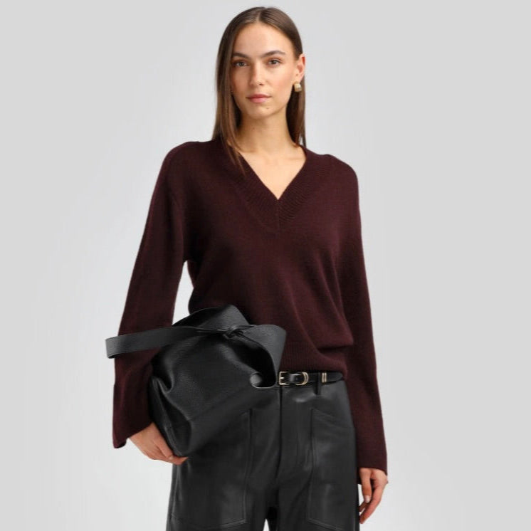 Ladneri Pullover in Red Wine