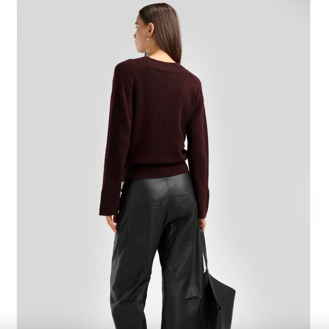 Ladneri Pullover in Red Wine
