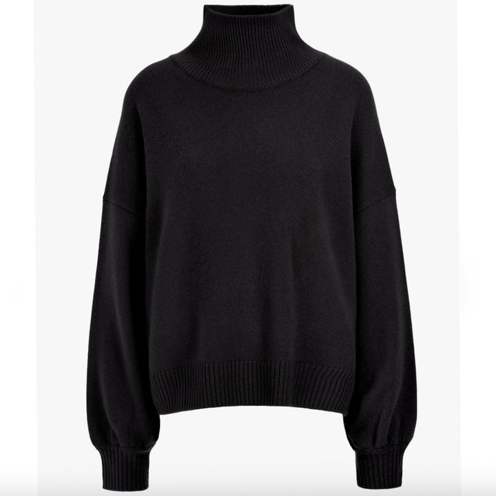 Ladneri Rollkragenpullover in Schwarz