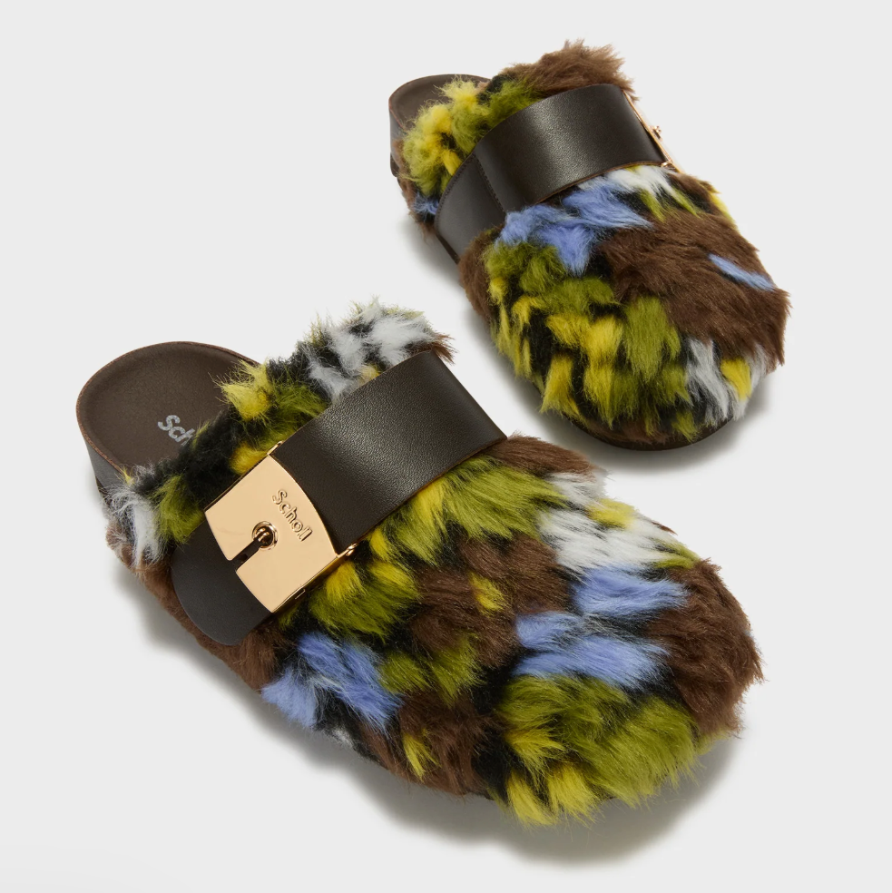 Scholl Fell-Mules Mehrfarbig