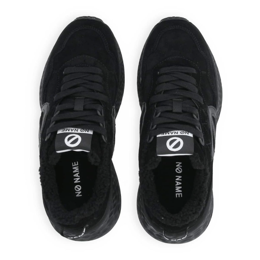 No Name Sneaker in Wildleder, Gefüttert in Schwarz