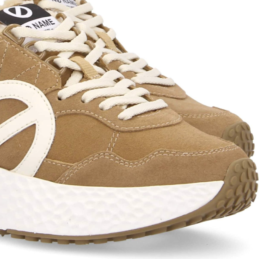 No Name Sneaker in Wildleder, Gefüttert in Beige