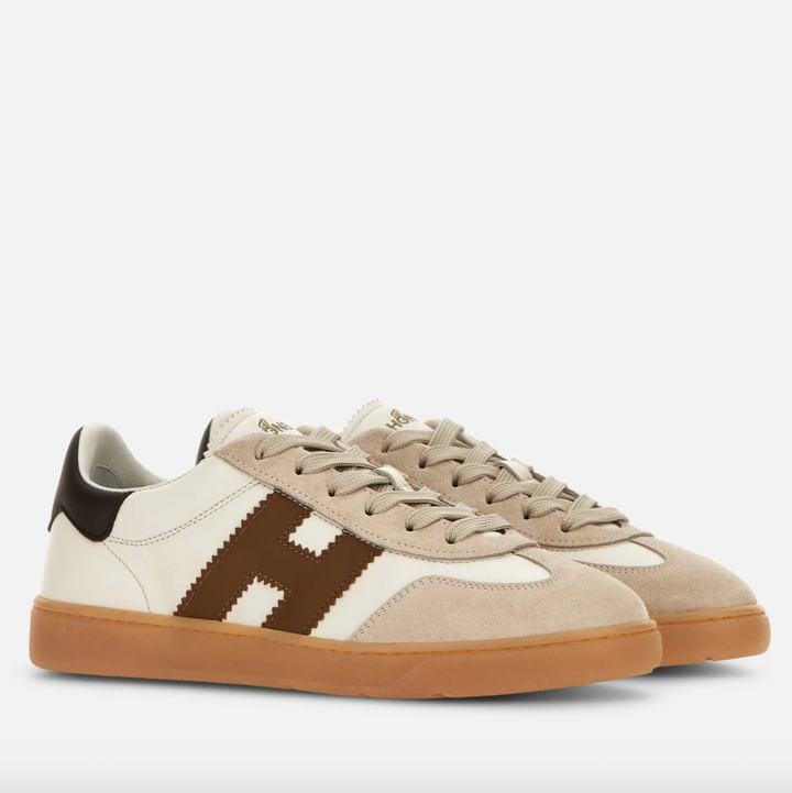 Hogan Sneaker Cool in Elfenbein Beige Braun