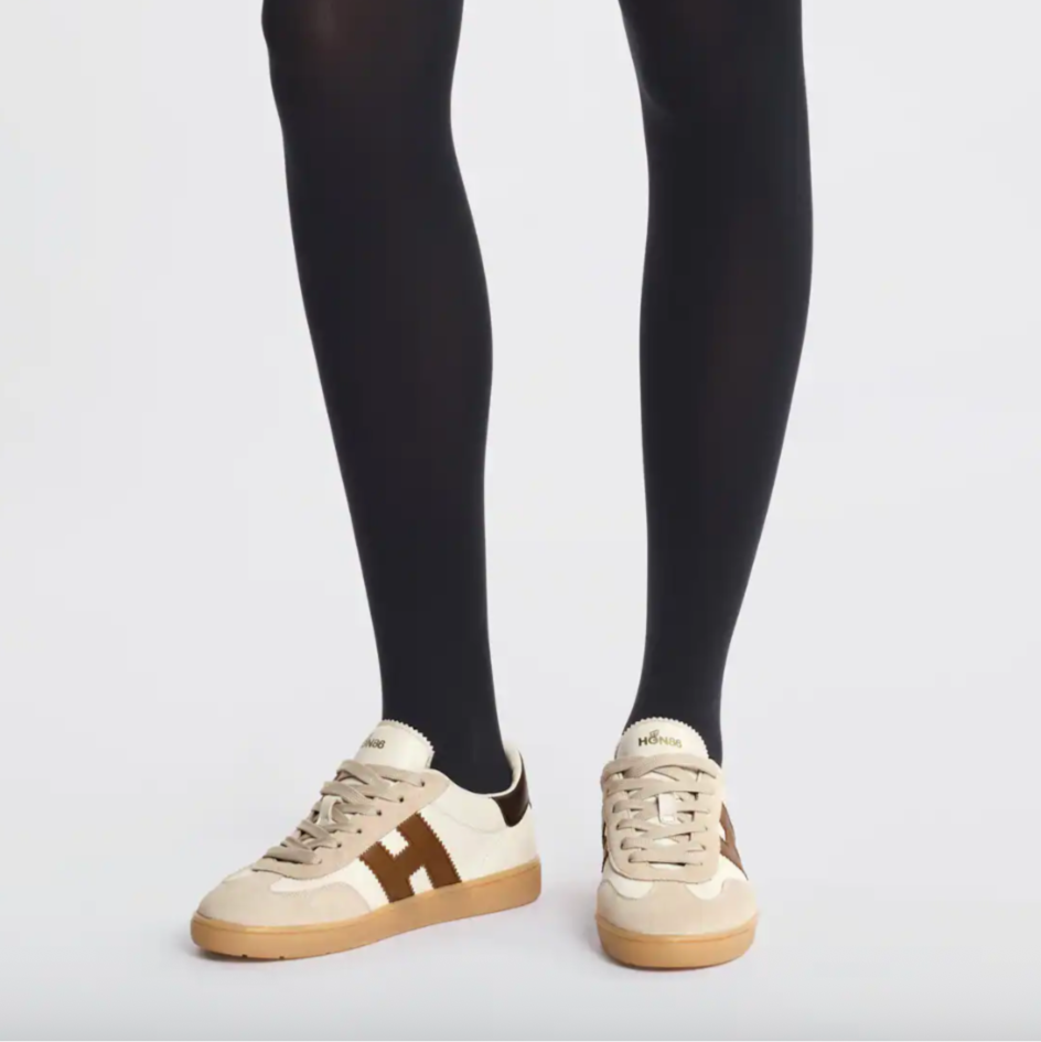 Hogan Sneaker Cool in Elfenbein Beige Braun