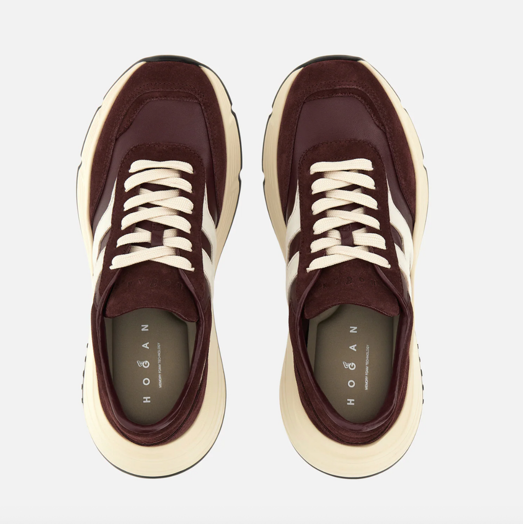 Hogan Sneaker Hi-Fi in Bordeaux