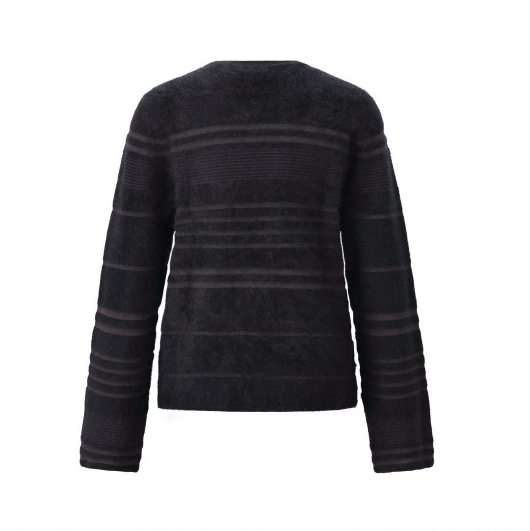 Sminfinity Flauschiger Pullover mit Rundhalsausschnitt aus Kaschmir