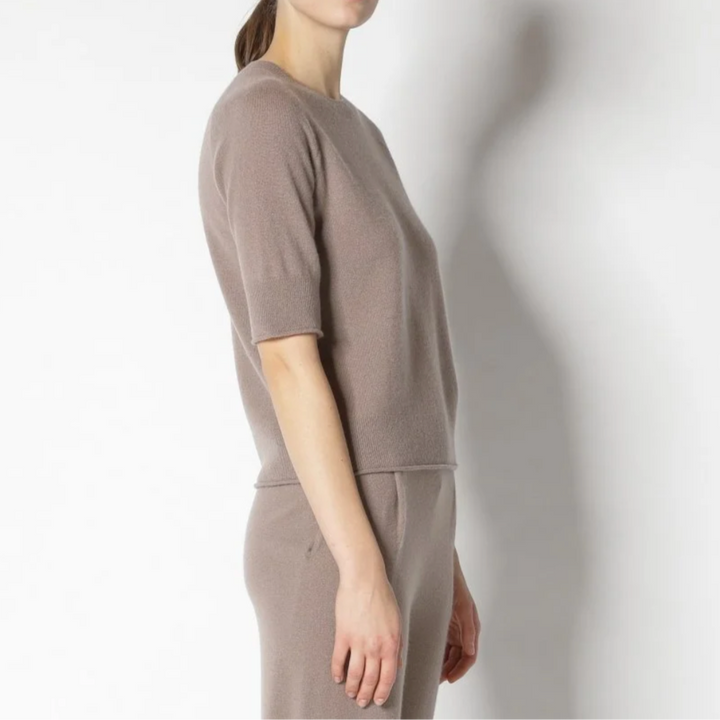 Sminfinity Kurzarm-Pullover aus Kaschmir