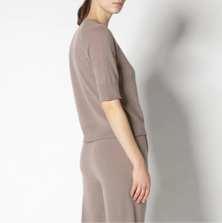 Sminfinity Kurzarm-Pullover aus Kaschmir