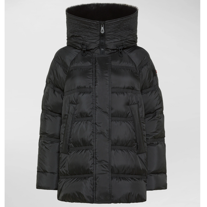 Peuterey Puffer Jacket mit Pelzbesatz