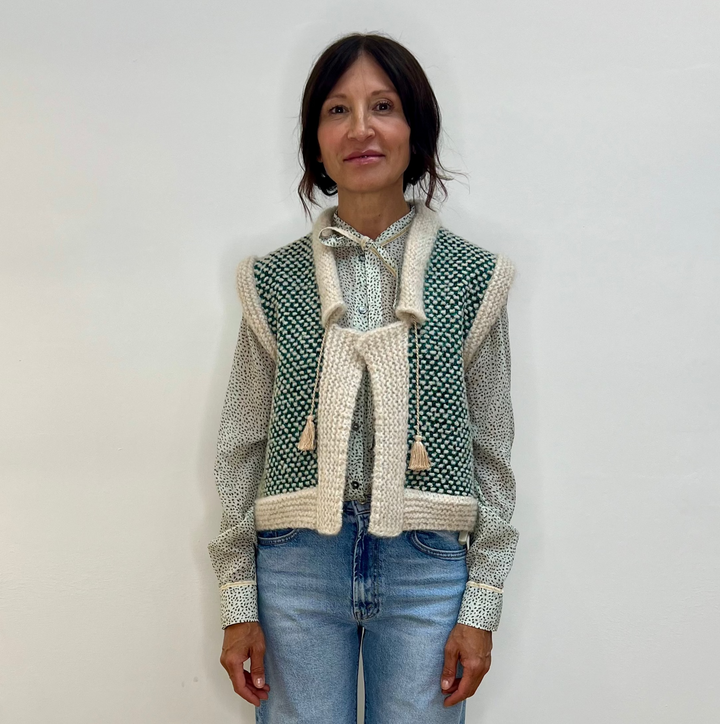 Forte Forte Ärmellose Strickjacke