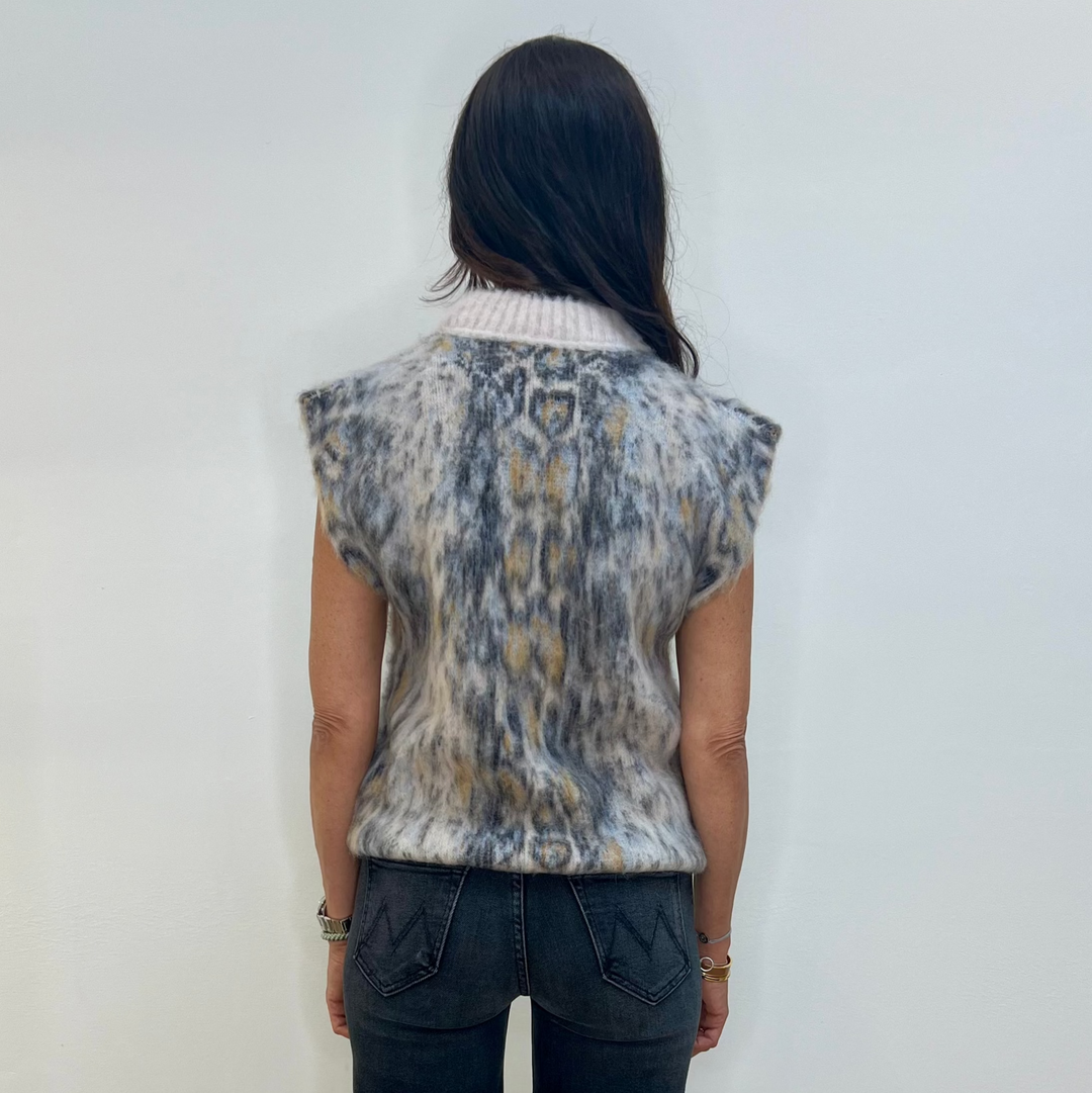 Forte Forte Alpaka-Weste mit Jacquardmuster